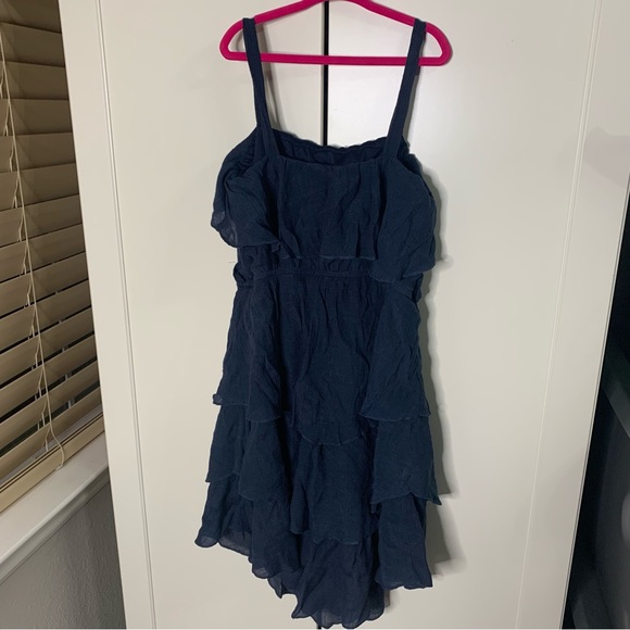 Paper Doll Rayon Blend Layered Ruffle Dress - Picture 6 of 9